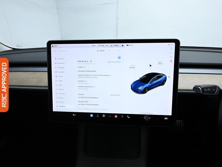 2021 Tesla Model 3 Standard Range Plus Saloon 4dr Electric Auto RWD (241 bhp) Saloon Automatic