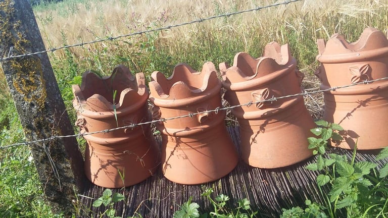 Bangor Blue Slates granite step scill roof ridge floor tiles chimney pot's 