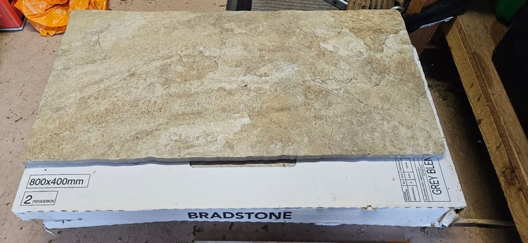 image for 7 x Bradstone Grey Blend porcelain patio Slabs 800x400mm