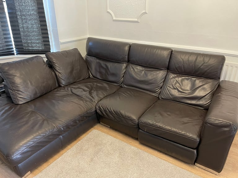 leather corner sofa