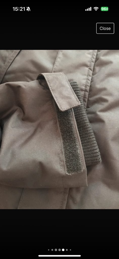 Slazenger weather Jacket rain proof fleeced full zip detachable hood Size Large