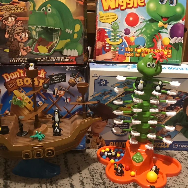 image for Children’s board games bundle and giant floor puzzle 