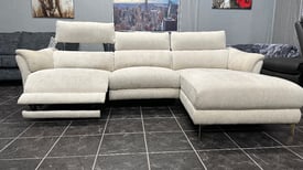LaZboy electric recliner corner fabric sofa 