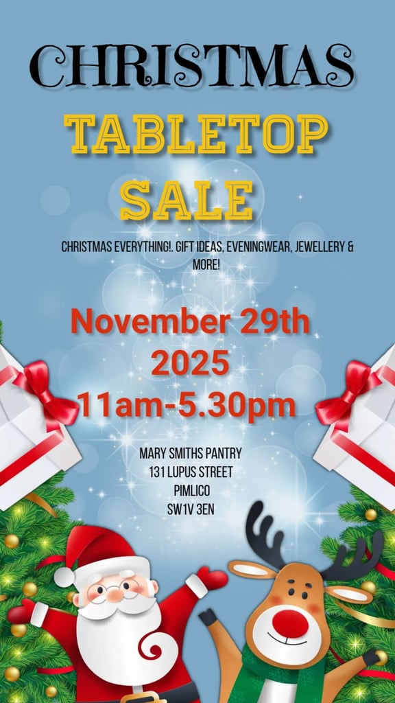 Mary Smiths pantry 1st Christmas table top sale🤶🎄🎅