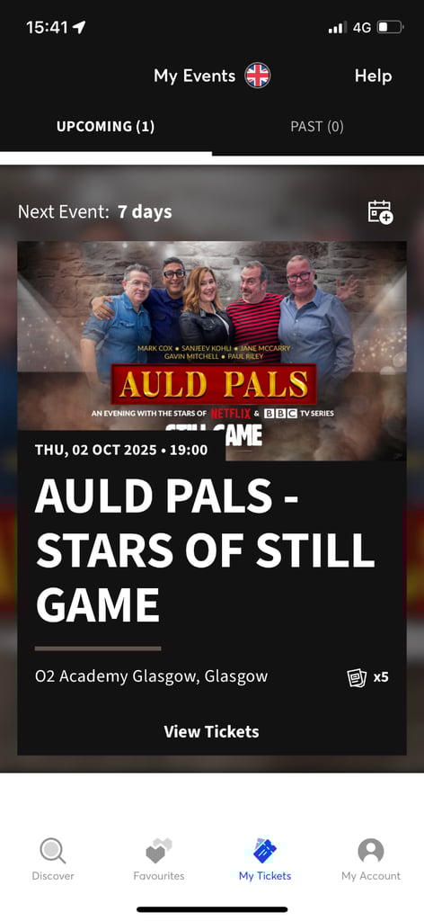 3x 'Auld Pals' (still game cast) Glasgow