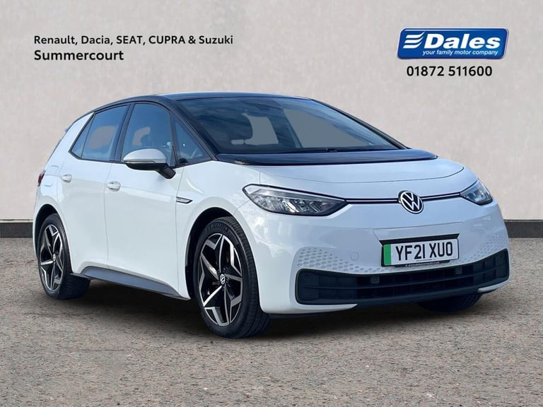 image for 2021 Volkswagen ID3 Volkswagen ID3 Life 58kwh 204bhp Hatchback Electric Automatic