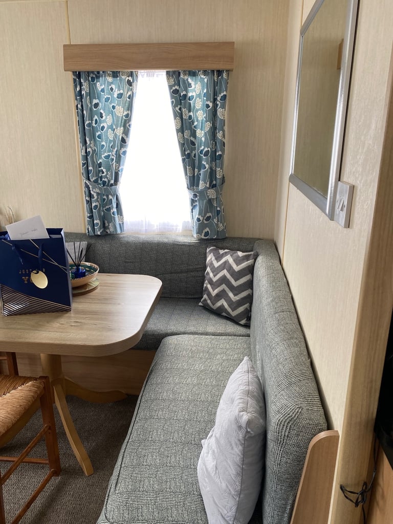 Seat covers for static or touring caravan.