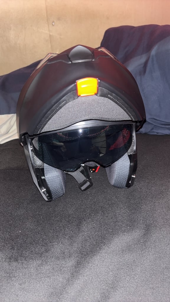 Zorax flip lid matt black helmet