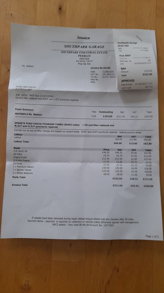 Ford FIESTA Titanium 1.0 ecoboost, 2015, 5dr manual, FSH, MOT 21/7/26,£20 Road tax, High spec car