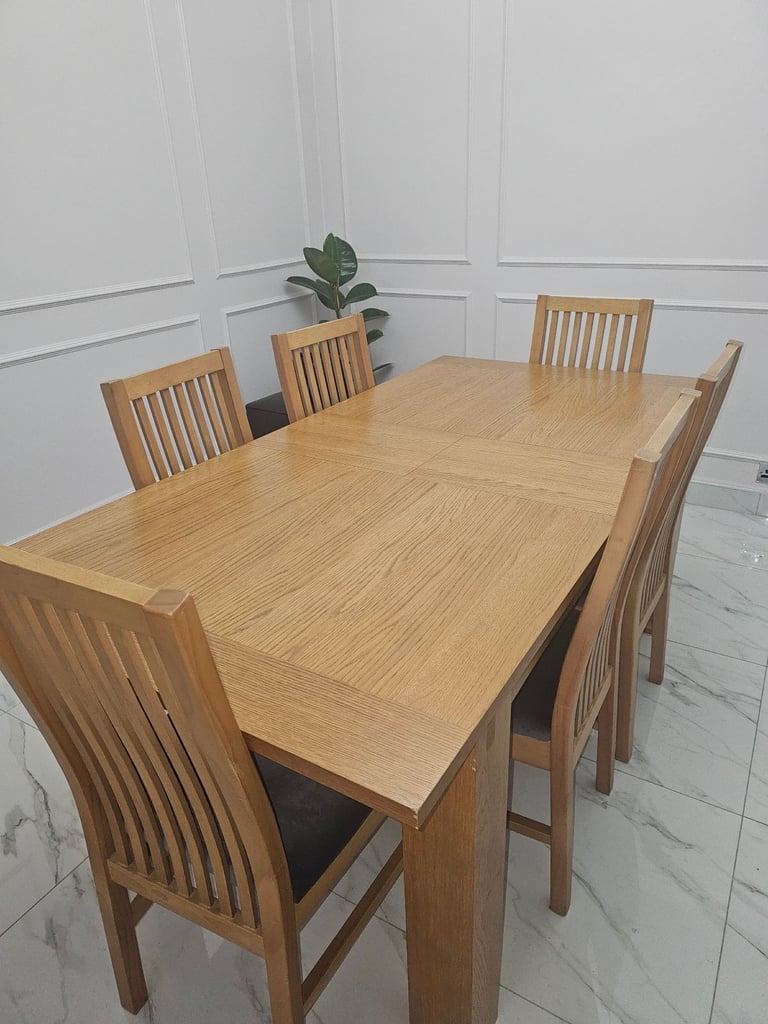 image for Dining table with 6 chairs