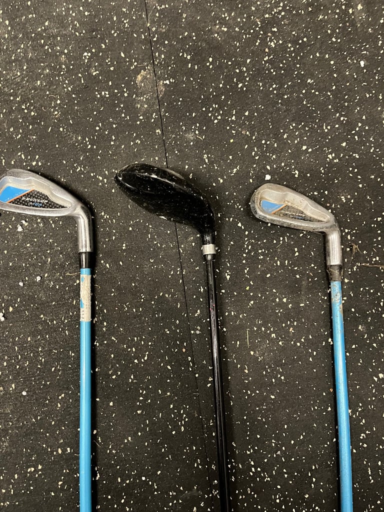 Three kids golf clubs 