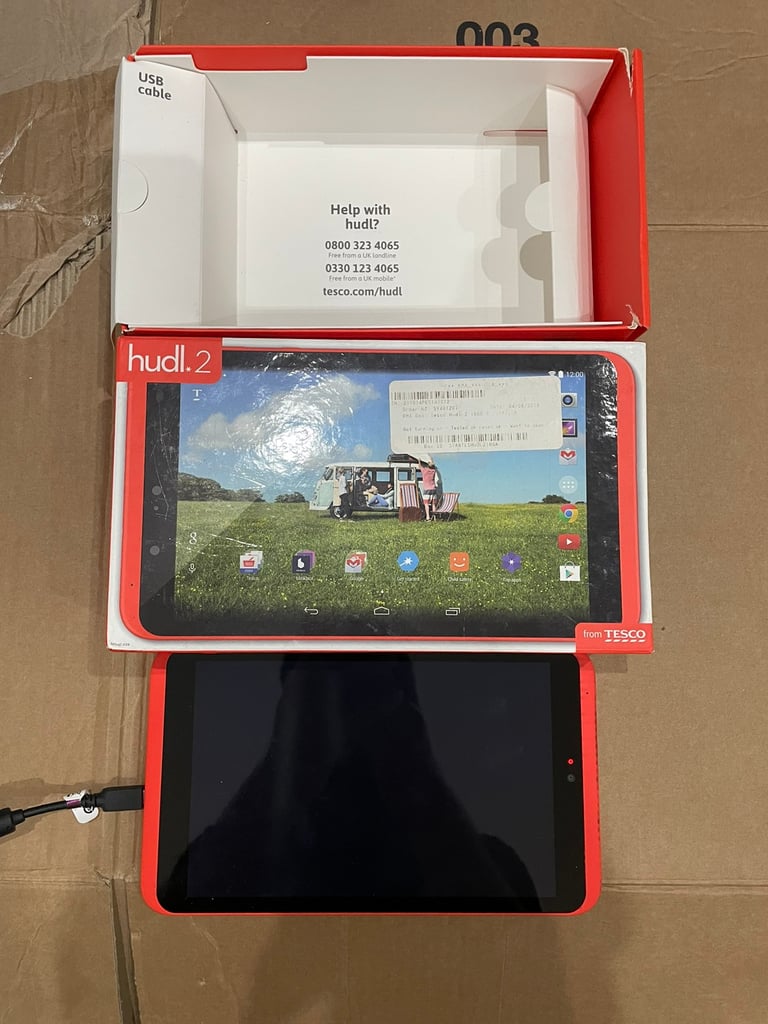 Tesco HUDL2 Rocket Red Boxed (Spares or Repairs)