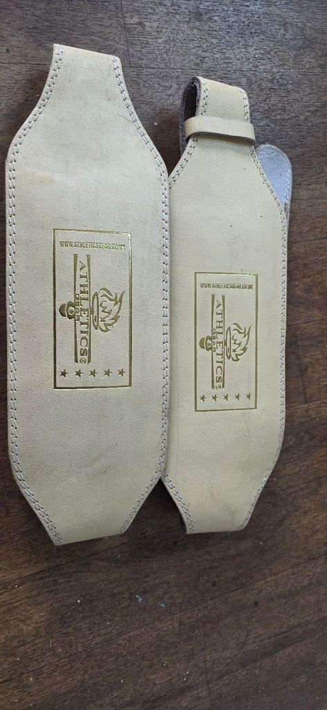 image for 🏋️‍♂️ Athletics Gear Genuine Leather Weightlifting Belt