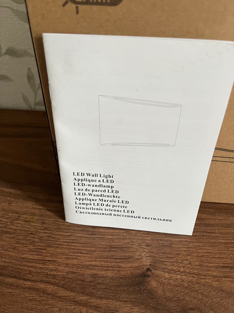 Wall light NEW in box 