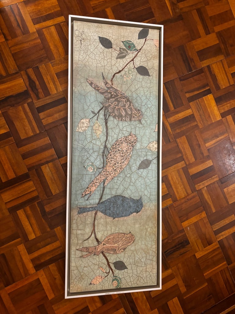 image for Framed bird painting
