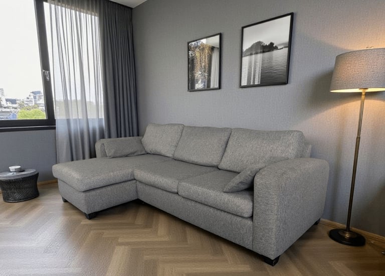 DFS Lydia Chaise Sofa (Free Delivery)