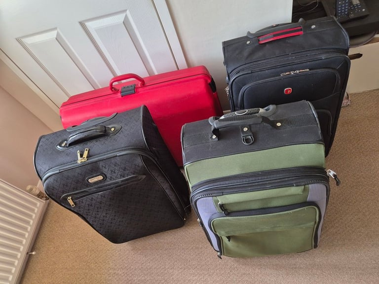 Selection of suitcases, prices from £20