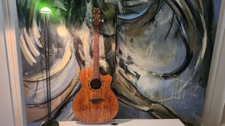DEAN Exotica Espalt Spalted Maple Electro-Acoustic Guitar