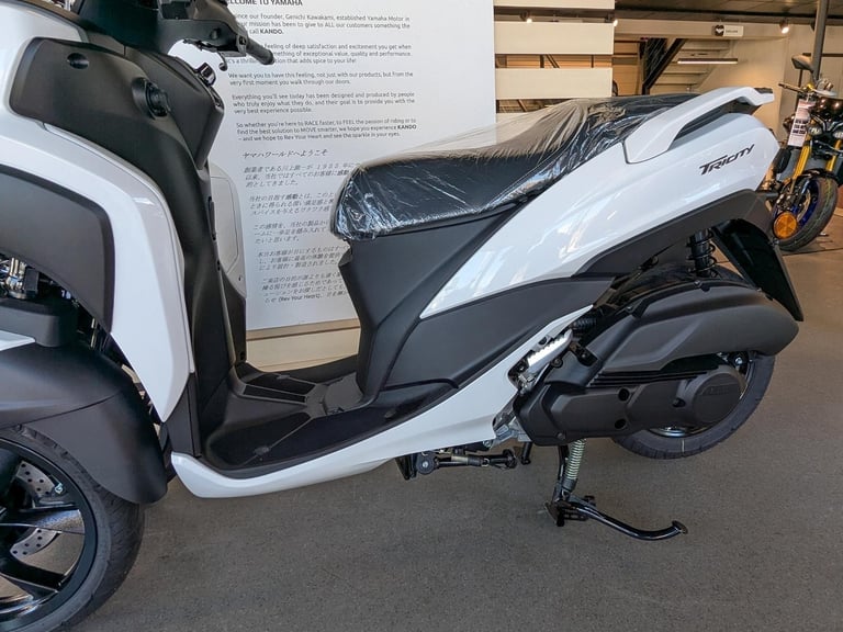 New 2025 Yamaha Tricity 125. Milky White. £4,801 On The Road (No Admin Fees)