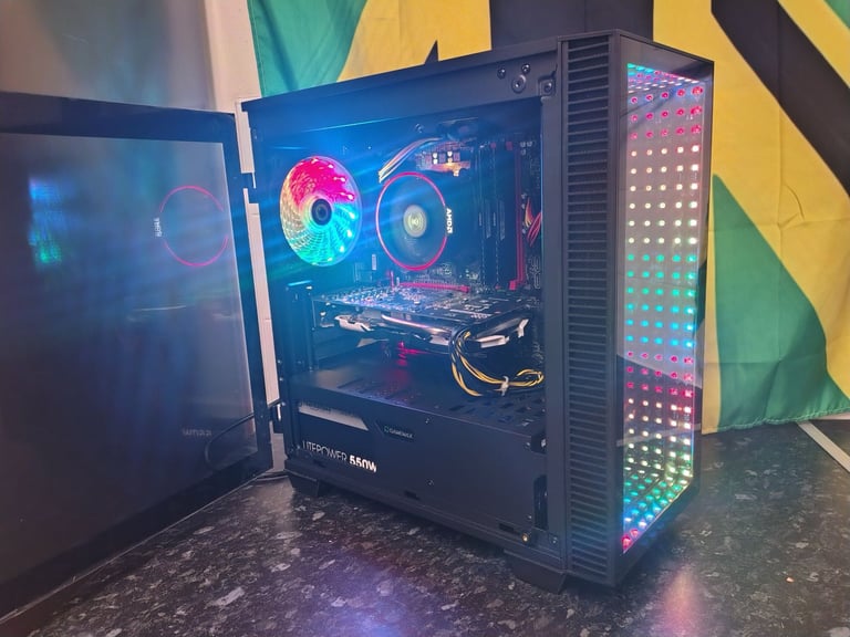 ABYSS/8-Core Ryzen/8GB GPU/16GB DDR4/240GB SSD/2TB HDD/WiFi/Gaming Tower