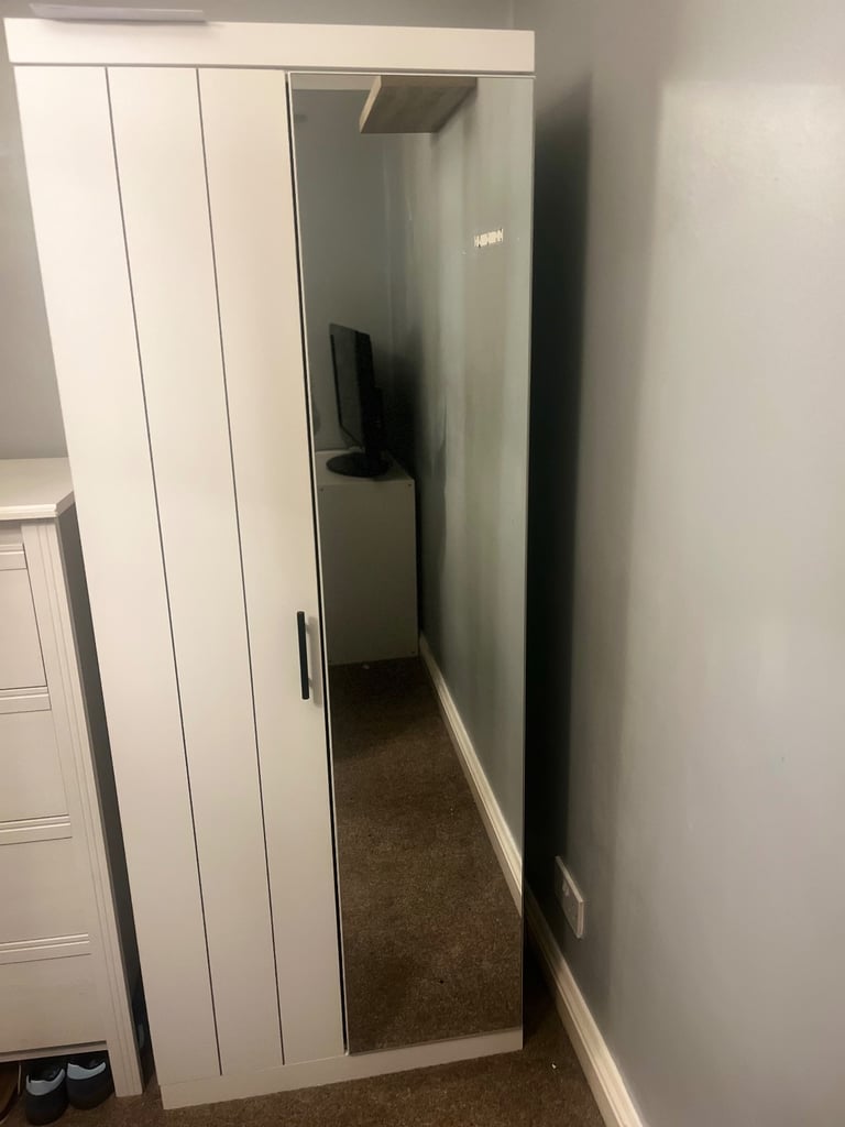 image for Wayfair - Kimberley 2 Door Wardrobe with Mirror