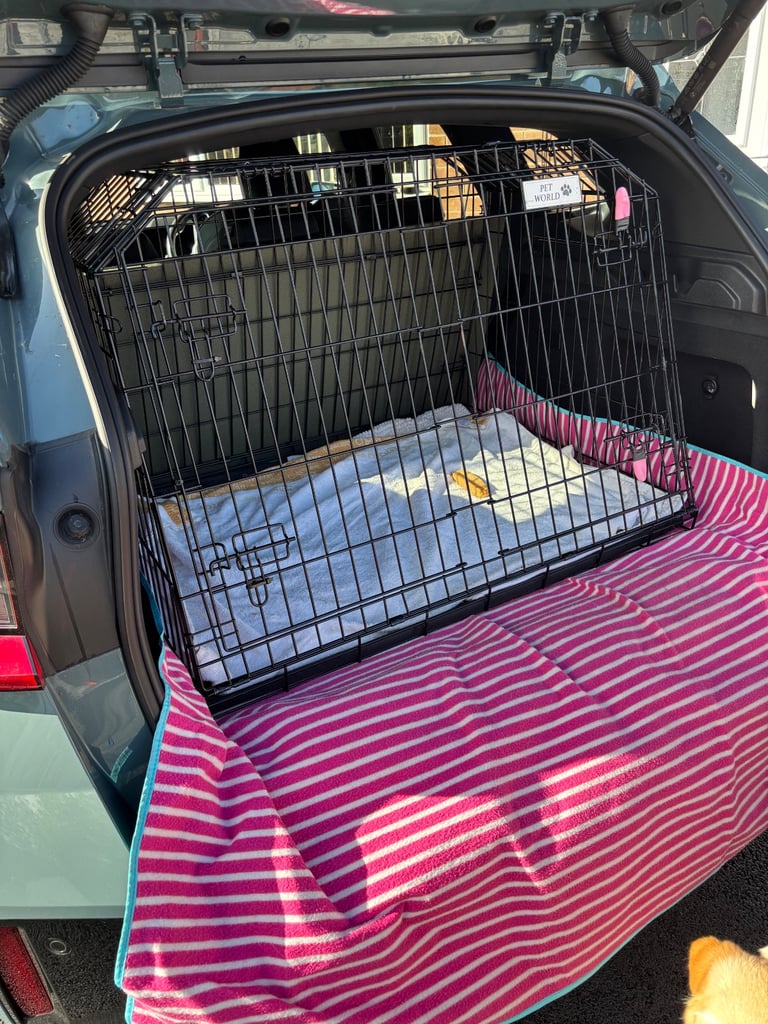 Dog car crate, large for SUV