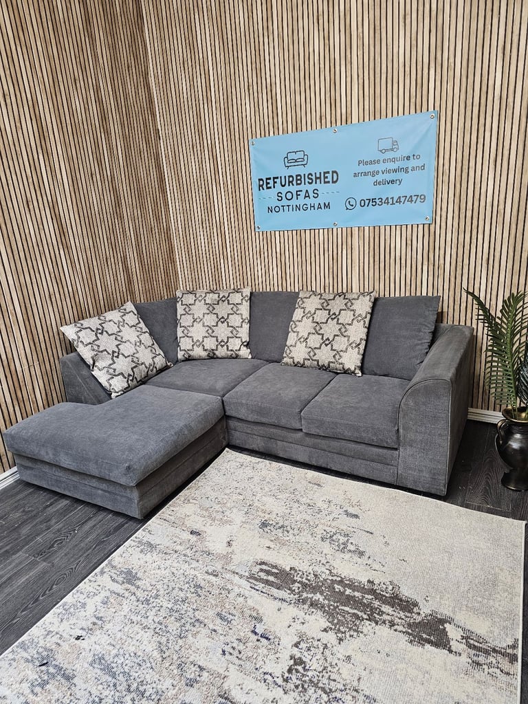 image for Grey corner sofa £250
