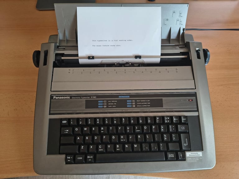 Panasonic Electric Typewriter