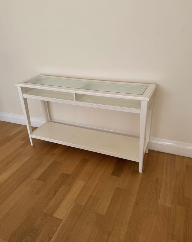 image for White and Glass Sideboard