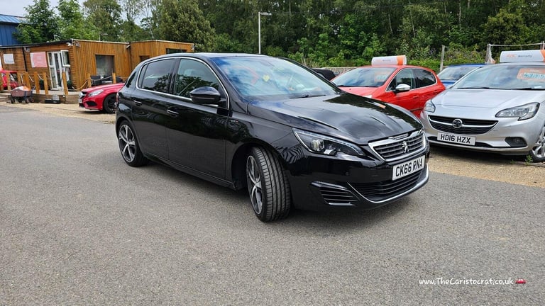 PEUGEOT 308 1.6 THP GT Black Manual Petrol 2016