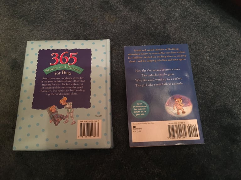 2 Books - 365 Stories and Rhymes Treasury and adventure stories for 6-year-olds