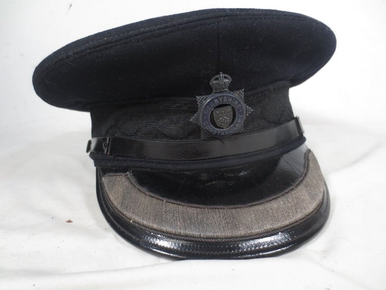 image for Vintage Derbyshire Constabulary Senior Police Officer Cap