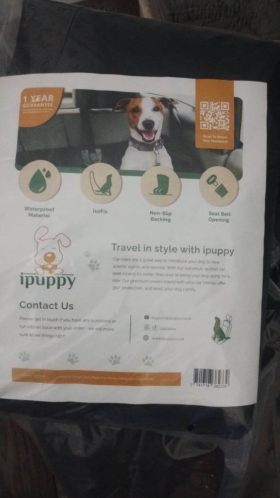 I puppy seat cover 