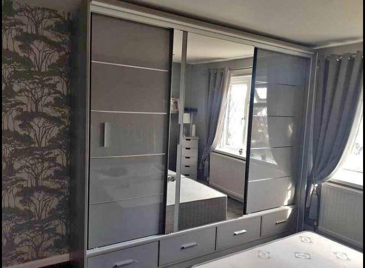 Stylish Sliding Wardrobe with Mirrors: Available in 2 or 3 Doors - Fast Delivery