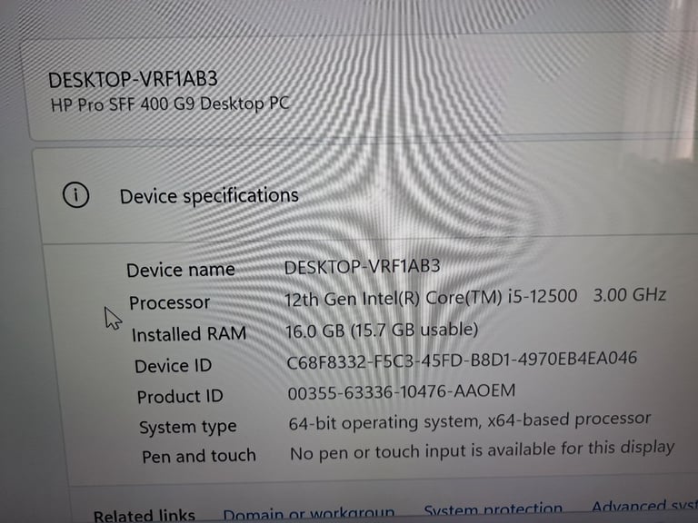 HP Pro SFF 400 G9 - 12th Gen i5 - 16GB - 512GB SSD - Windows 11 Powerful Desktop Computer PC