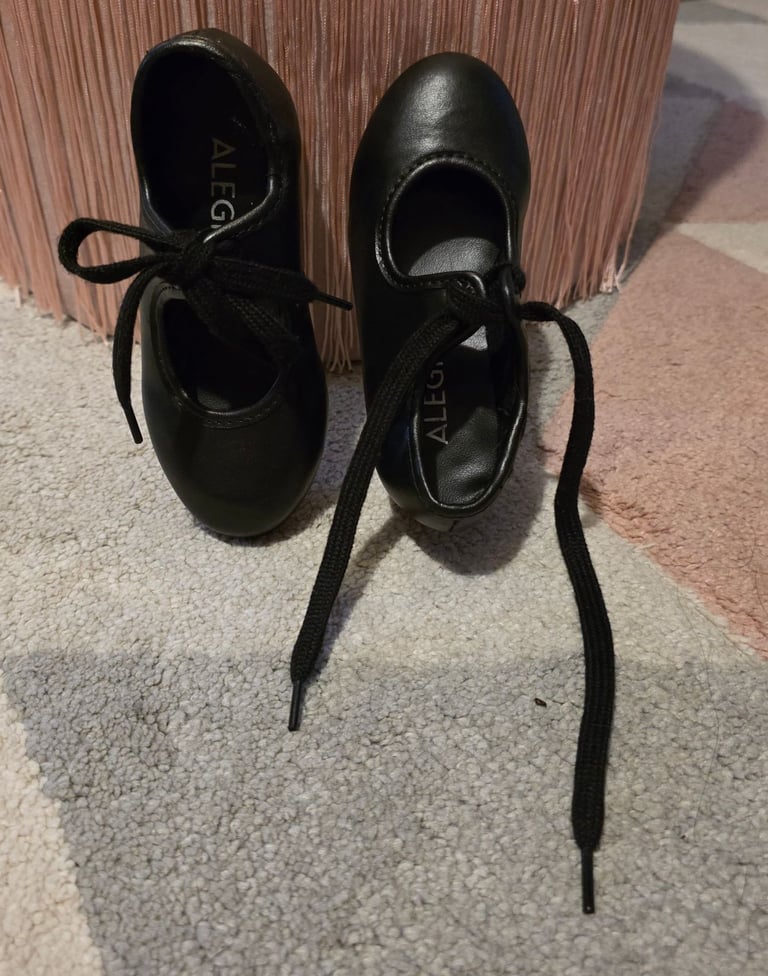 image for Juniors Alegra Black Tap Shoes