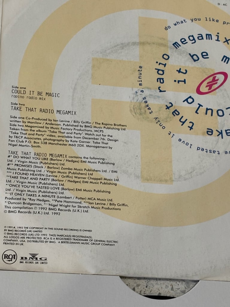 Take that & related artists 7 inch vinyl job lot 