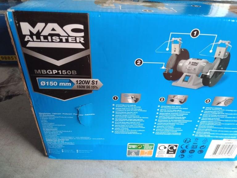 image for Bench grinder twin wheel brand new never used still boxed selling as not needed anymore 
