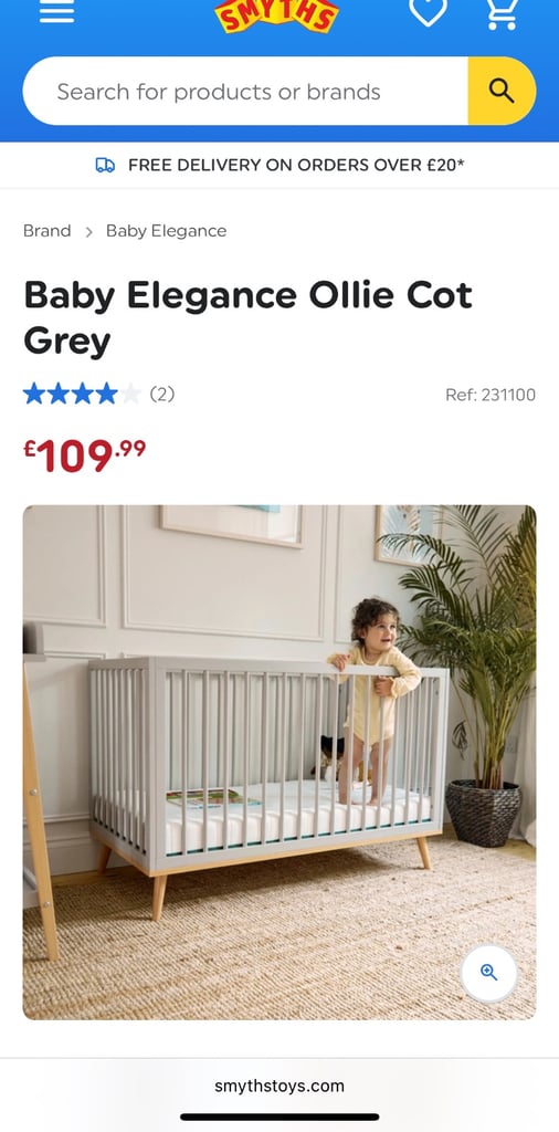 image for Baby Elegance Ollie Cot