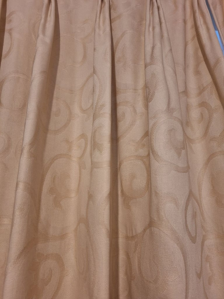 Cream Damask Professionally Made Curtains