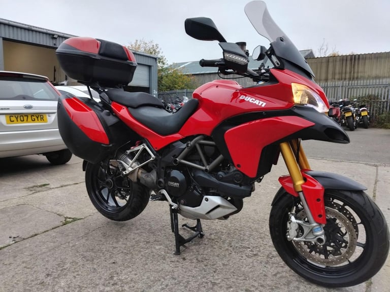 2011 11 DUCATI MULTISTRADA 1200 S TOURING TOURER LUGGAGE PANIERS ADVENTURE