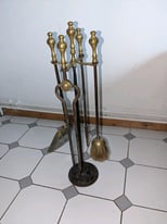image for Antique fire irons and stand