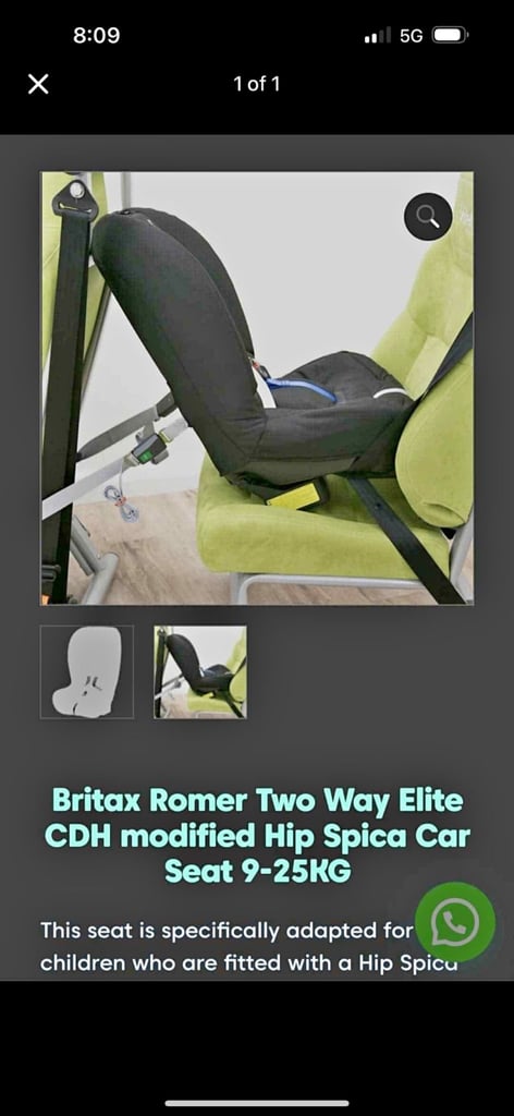 image for Specialist hip dysplasia/spica cast car seat