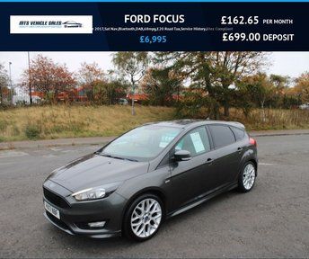 FORD FOCUS 1.0TST-Line 2017,Sat Nav,Bluetooth,DAB,A/Con,68mpg,£20Tax,Service History,Ulez Compliant