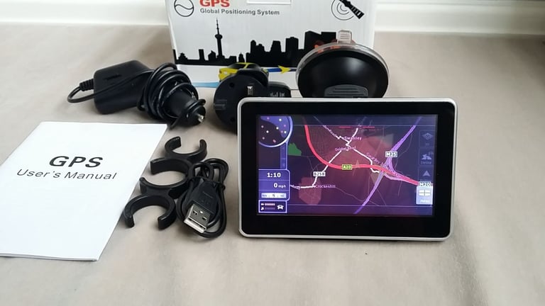 Car Satellite Navigation System with UK & European Maps