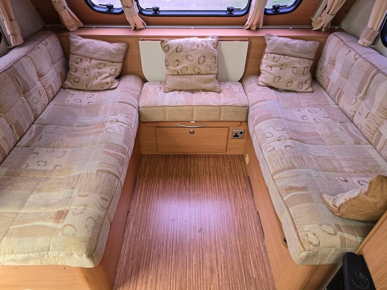 NOW SOLD 2009 Adria Adora 612DP 4 Berth Fixed Island Bed Caravan, Awning