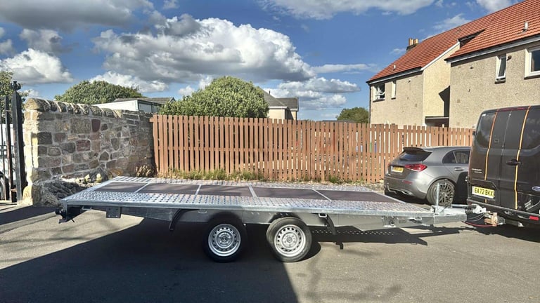 image for BRAND NEW 4,5M x 2,1M TWIN AXLE MARS FLATBED CAR TRANSPORTER 2700KG
