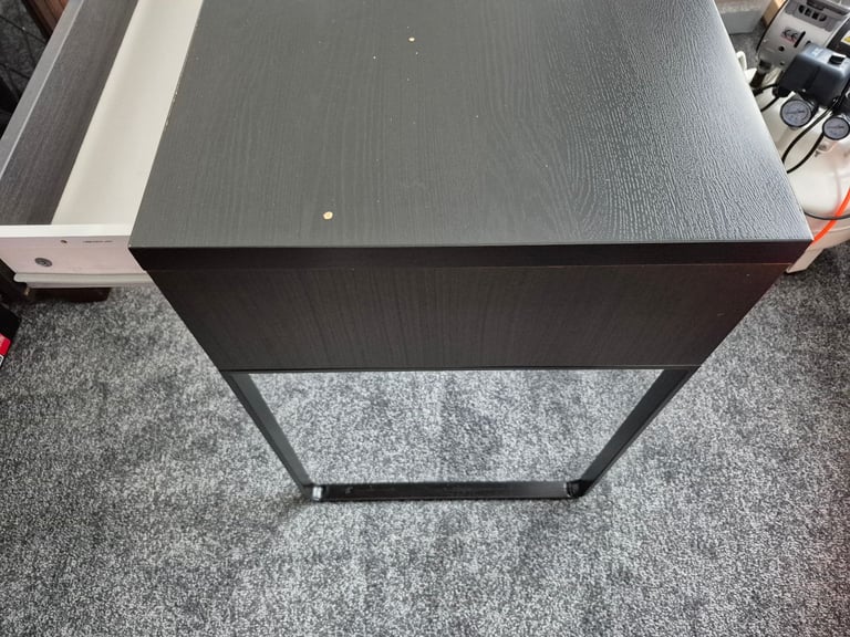 Black Ikea desk