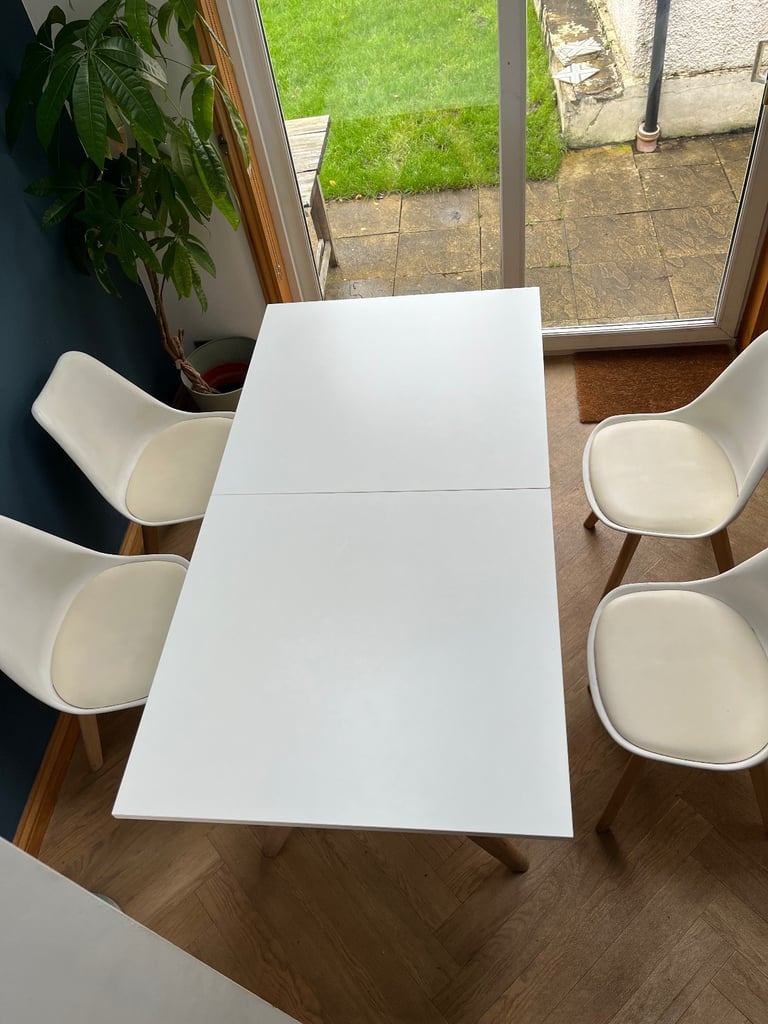 image for Habitat dining table and four chairs