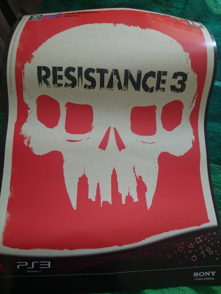 Resistance 3 official gaming poster (Collection SW18)